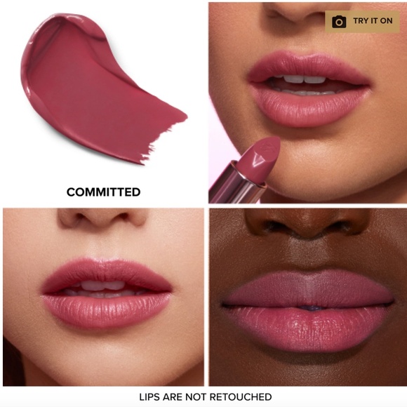 NIB Too Faced Lady Bold Cream Lipstick in Committed - Picture 2 of 4